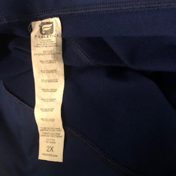 Fabletics Royal Blue Leggings for Effortless Style and Comfort Sz 2x - Picture 5 of 6